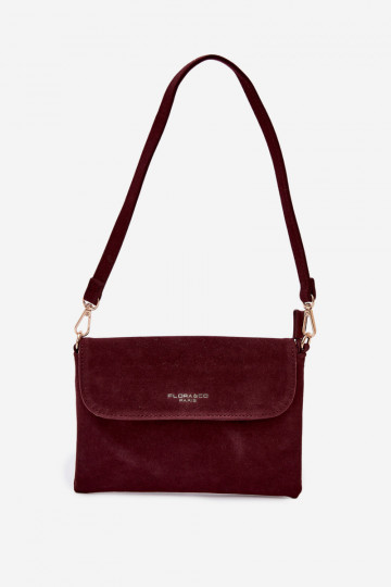 Borsa piccola in similpelle di colore bordeaux Lucelle