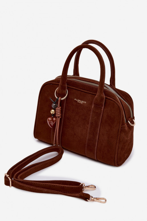 Palmare Typu Tronco in ecopelle scamosciataoAaBrelokiem colore marrone Sorielle