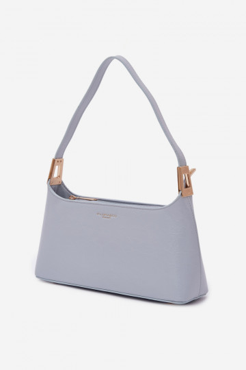 Borsa in pelle sintetica di colore blu Tielle 2