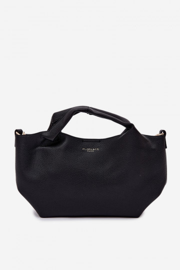 Borsa in pelle sintetica di colore nero Corisse