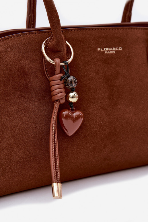 PalmareBrelokiem I con fibbiemi in ecopelle scamosciataoAa colore marrone Violette