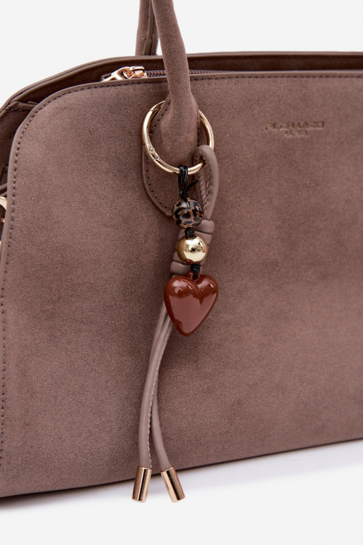 PalmareBrelokiem I con fibbiemi in ecopelle scamosciataoAa Buiobeige Violette