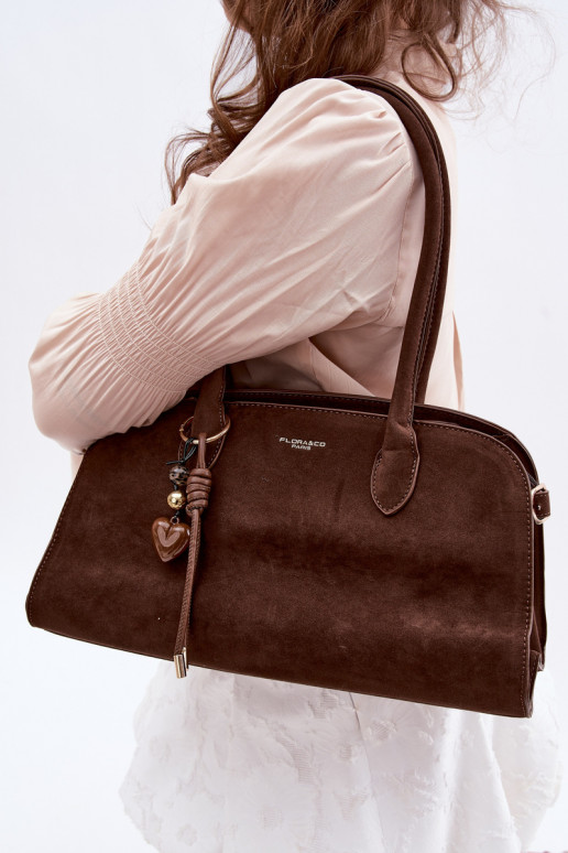 PalmareBrelokiem I con fibbiemi in ecopelle scamosciataoAa CzekoladoAa Violette