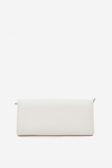 Portafoglio Palmare due in uno con cinghie colore avorio Suzette 2