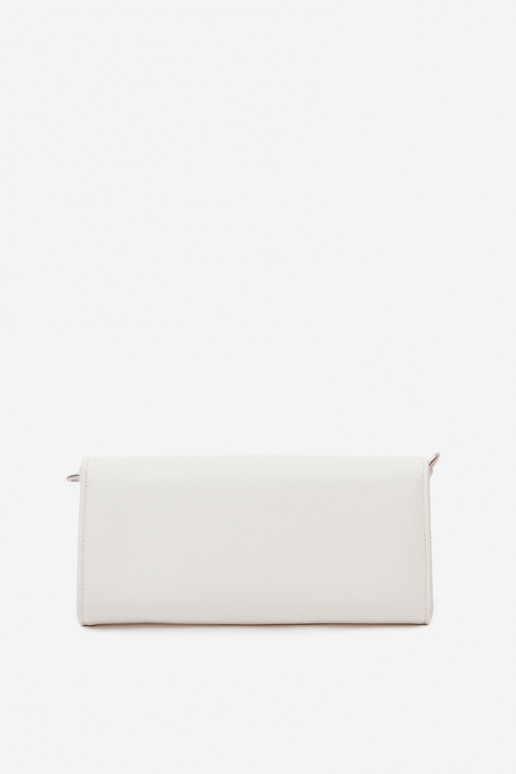 Portafoglio Palmare due in uno con cinghie colore avorio Suzette