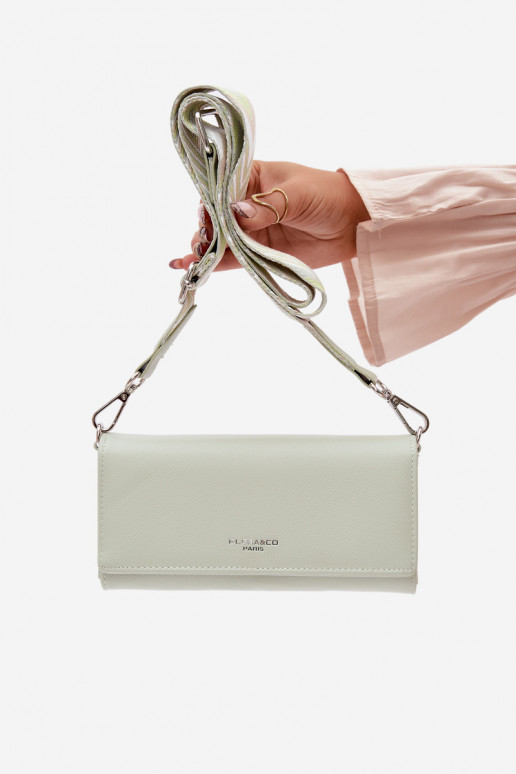 Portafoglio Palmare due in uno con cinghie colore menta Suzette