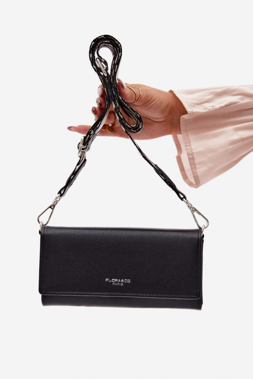 Portafoglio Palmare due in uno con cinghie colore nero Suzette