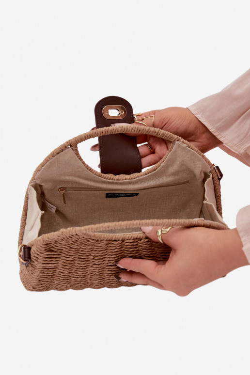 Intrecciato Una piccola borsetta con strisce decorative Deverrone Delphine