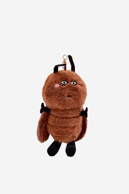 Breloczek ZaAieszka Do Torebki Kluczy Deveskotka Pszczoła colore marrone