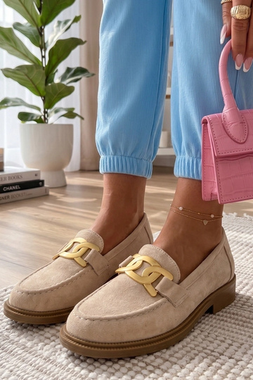 Mocassini color sabbia con... 2