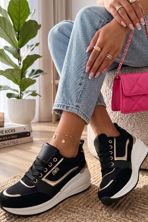 Sneakers nere con tacco nascosto Ava