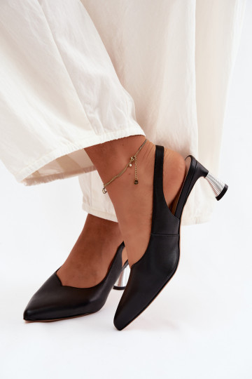 Sandali da donna Femminile con i tacchi Vinceza 66922 colore nero 2