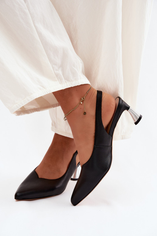 Sandali da donna Femminile con i tacchi Vinceza 66922 colore nero