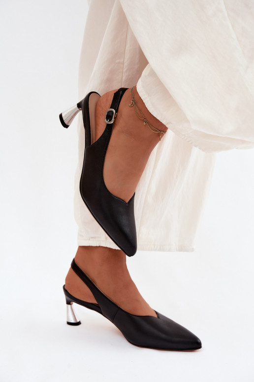 Sandali da donna Femminile con i tacchi Vinceza 66922 colore nero