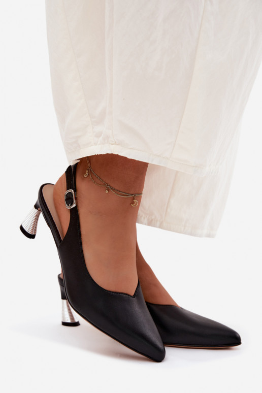 Sandali da donna Femminile con i tacchi Vinceza 66922 colore nero