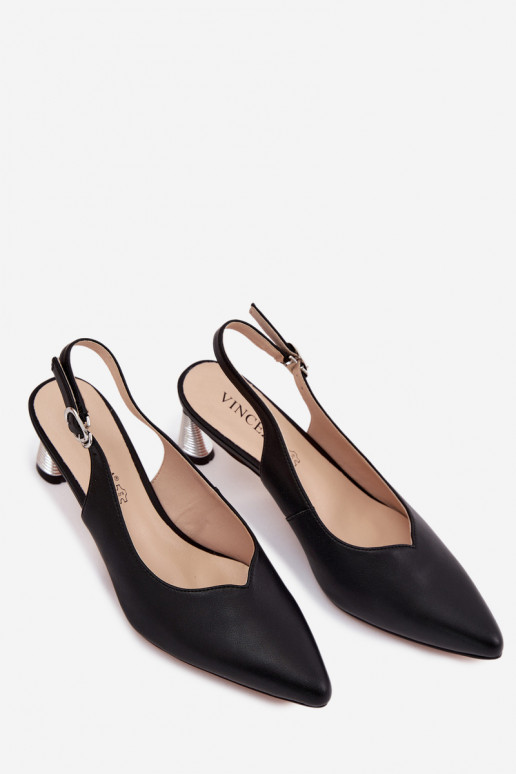 Sandali da donna Femminile con i tacchi Vinceza 66922 colore nero