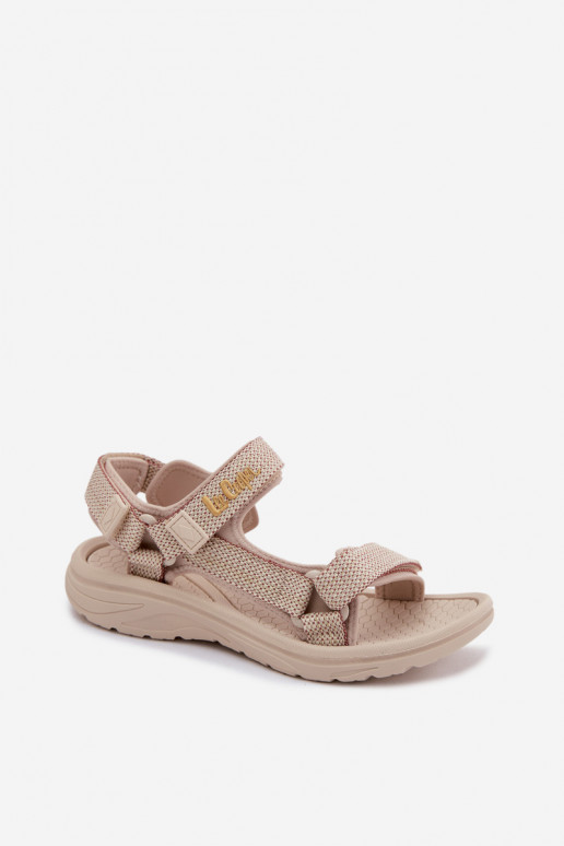 Sandali da donna color sabbia Lee Cooper LCIN-26-34-4431L