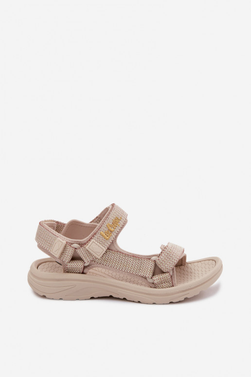 Sandali da donna color sabbia Lee Cooper LCIN-26-34-4431L
