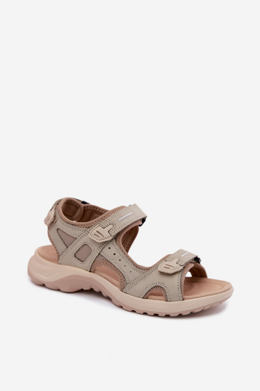 Sandali da donna color sabbia in stile sportivo Morenia