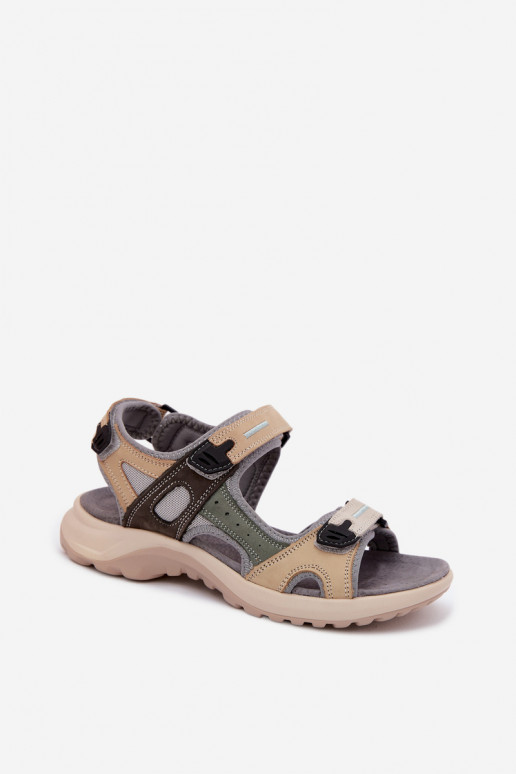 Sandali da donna grigi in stile sportivo Morenia