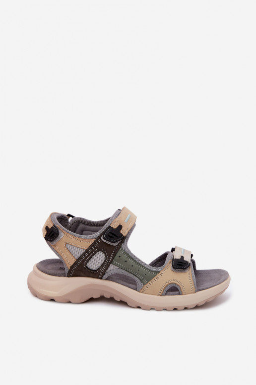 Sandali da donna grigi in stile sportivo Morenia