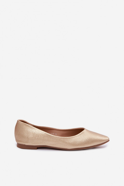 Ballerine in pelle sintetica color oro Nelisa