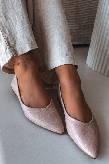 Ballerine in pelle sintetica color rosa Nelisa