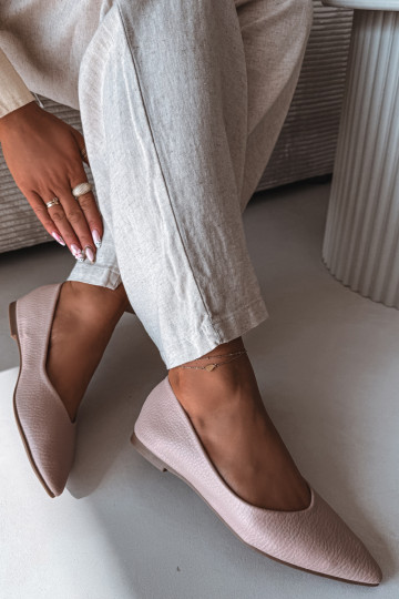 Ballerine in pelle sintetica color rosa Nelisa 2