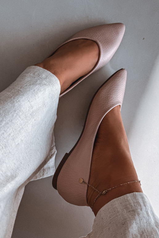 Ballerine in pelle sintetica color rosa Nelisa