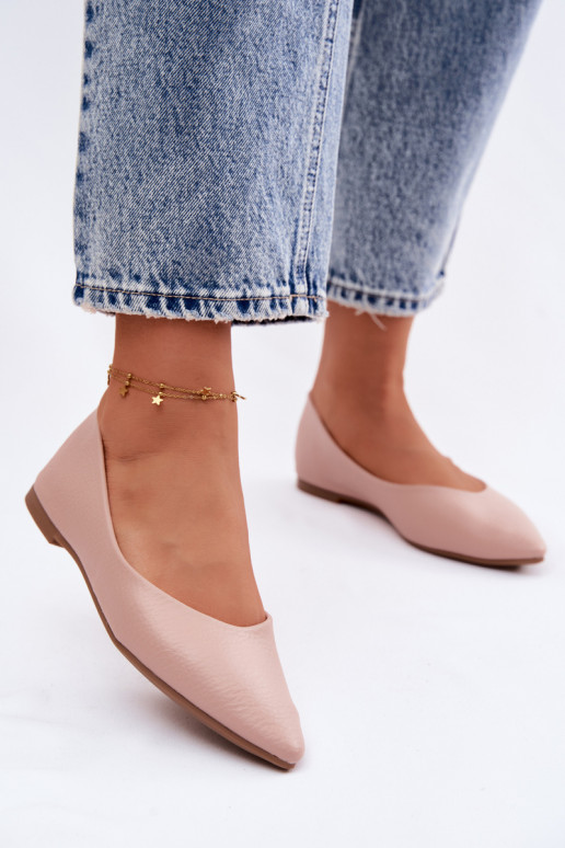 Ballerine in pelle sintetica color rosa Nelisa