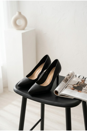 Scarpe con tacco in ecopelle Sergio Leone 1339 nere