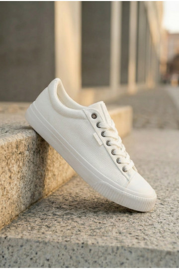 Scarpe basse da uomo bianche 2