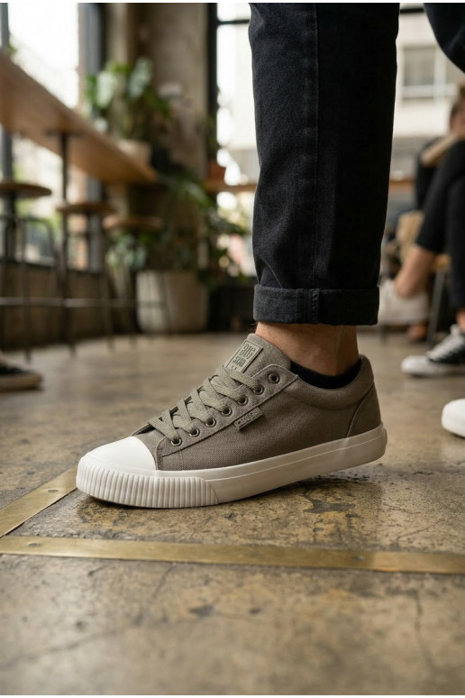 Scarpe basse da uomo grigie