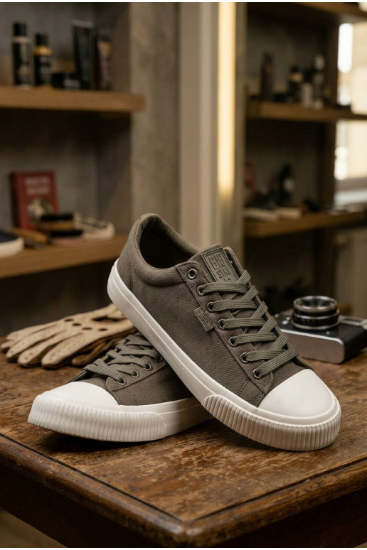 Scarpe basse da uomo grigie