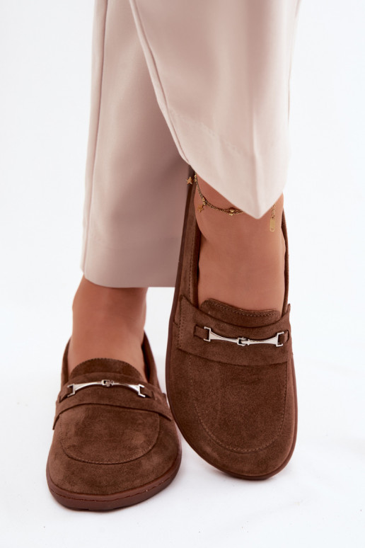 Mocassini Barefoot dalla pelle scamosciata Zazoo 322 colore marrone