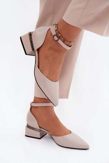 Scarpe Klocke con cinghie Vinceza 62278 beige