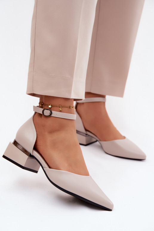 Scarpe Klocke con cinghie Vinceza 62278 beige