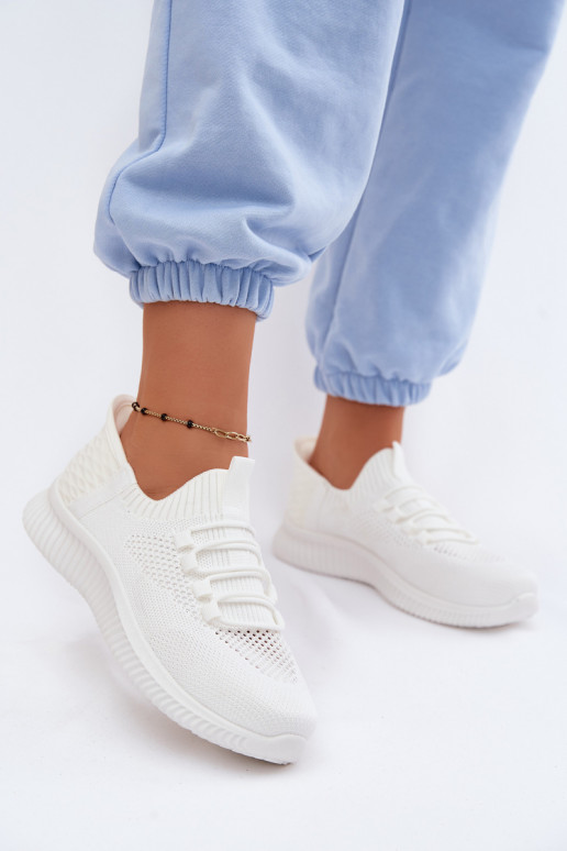  Un modello convincente scarpe da ginnastica Femminile Colore bianco Olive