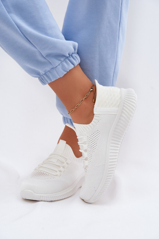  Un modello convincente scarpe da ginnastica Femminile Colore bianco Olive