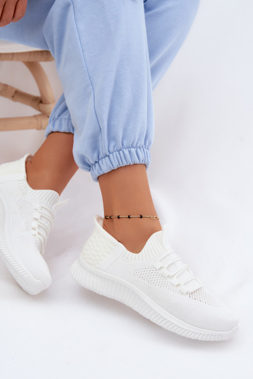  Un modello convincente scarpe da ginnastica Femminile Colore bianco Olive