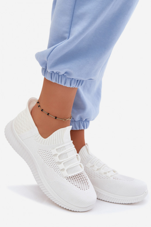  Un modello convincente scarpe da ginnastica Femminile Colore bianco Olive