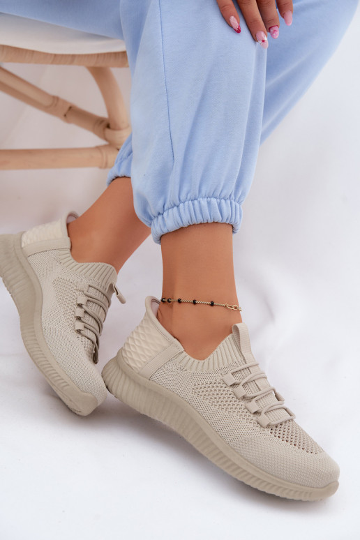  Un modello convincente scarpe da ginnastica Femminile beige Olive