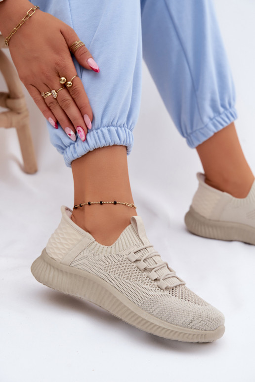  Un modello convincente scarpe da ginnastica Femminile beige Olive