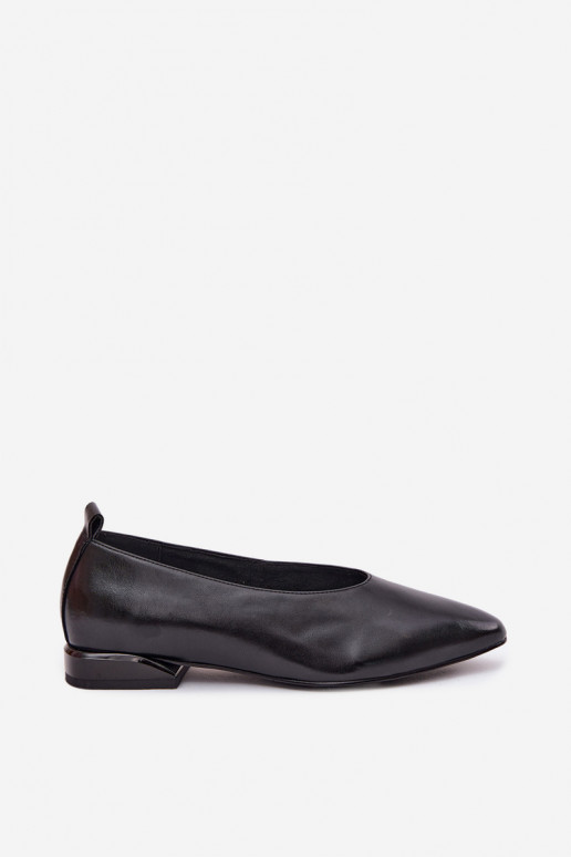 Ballerine nere con tacco largo Hoshi