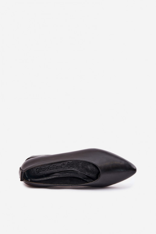 Ballerine nere con tacco largo Hoshi
