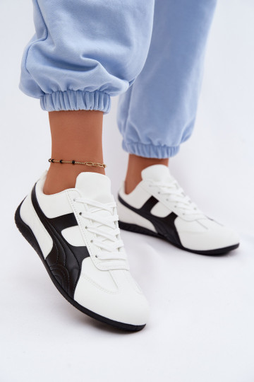 Scarpe bianche in stile sneaker per donne Tai 2