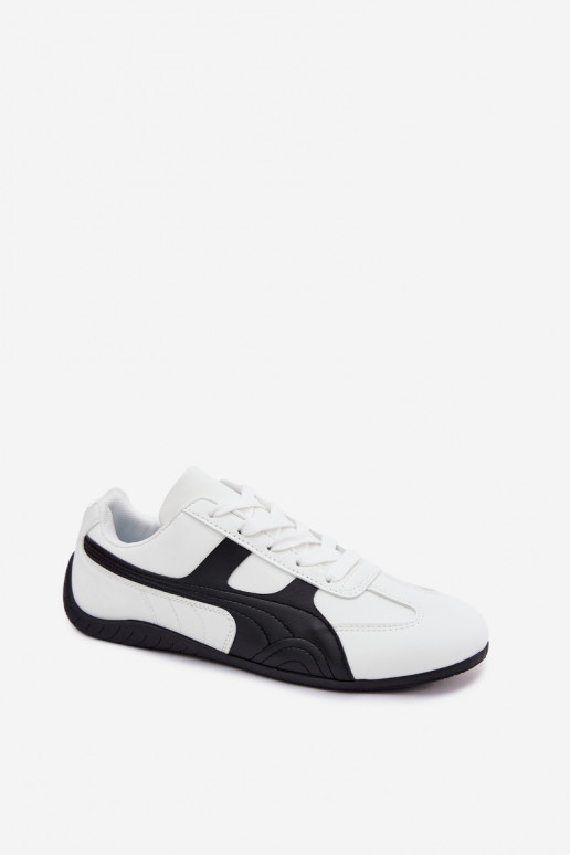 Scarpe bianche in stile sneaker per donne Tai
