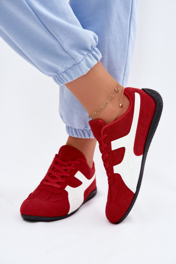 Scarpe rosse in stile sneaker per donne Tai 2