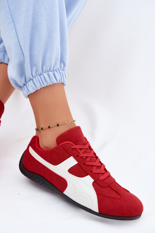 Scarpe modello sneakers Femminile colore rosso Deveple