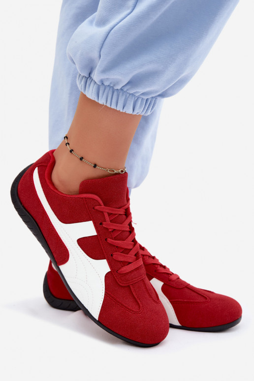 Scarpe modello sneakers Femminile colore rosso Deveple